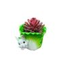 European Cabbage Rabbit Resin Succulent Flower Pot Green Plant Flower Pot Garden and Home Desktop Decoration Flower Pot