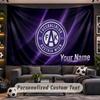Austria Wien FC Personalized Tapestry Support Custom Name, Wall Art Home Decoration