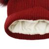 Women Double Pom Pom Beanie Winter Hat Soft Knitted Warm Stretchy Ribbed Cuff Hat Suitable for Cold Weather Outdoor Activities