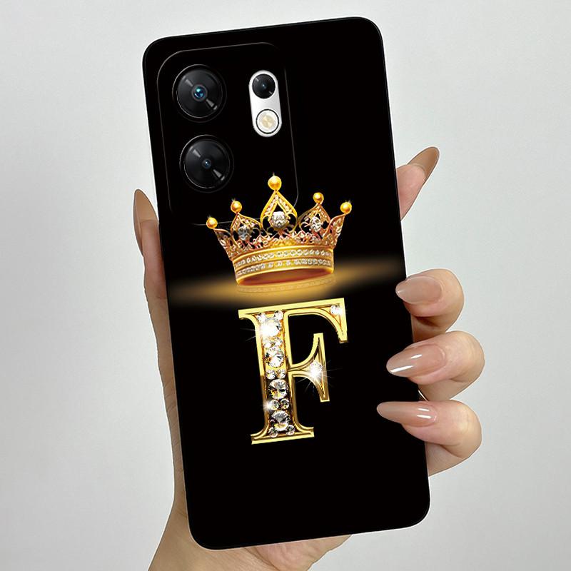 Case for infinix Zero 30 4G 5G Case X6731 Crown Letters Soft Silicone Shockproof Cover For Infinix Zero30 4g Cases X6731B Funda