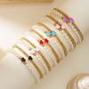 Double Layer Colorful Heart Beaded Bracelets for Women Elegant Imitation Pearl Handmade Bracelets  Friendship Jewelry