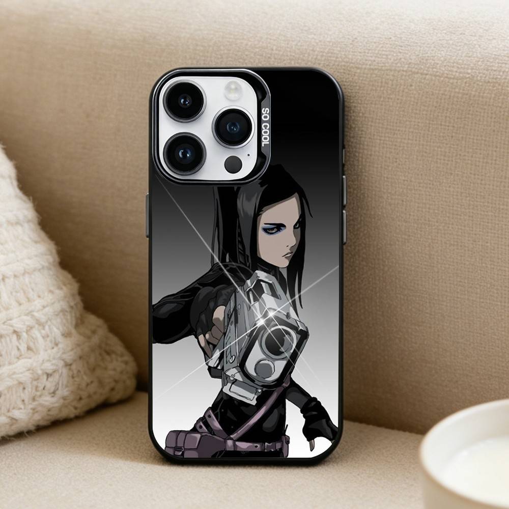 Anime E-ergo P-Proxy  Phone Case For iPhone 16,15,14,13,12,17,Pro,MAX Black Matte Shockproof Cover