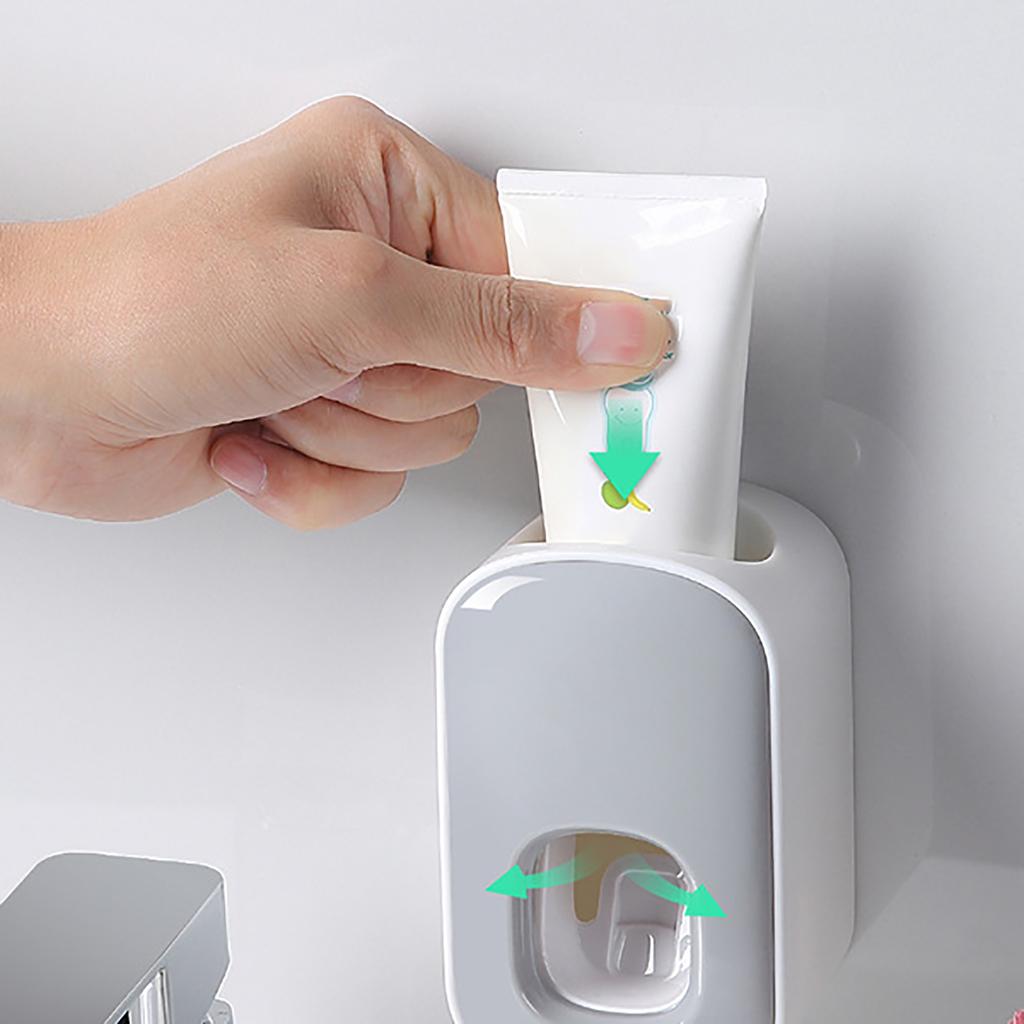 Automatic Toothpaste Dispenser Wall Mounted Toothpaste Squeezer for Household Bathroom