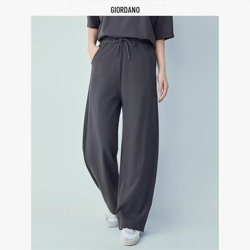 Giordano Women s Loose Fit Cotton Drawstring Sweatpants L