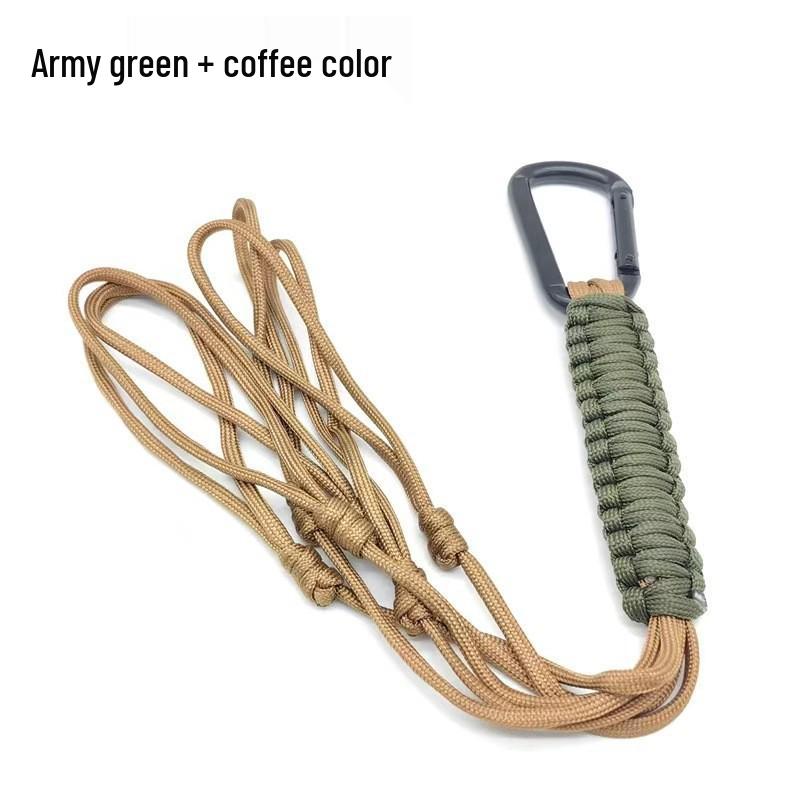 

Handmade Outdoor Paracord Hunting Lanyard with Woven Key Hook