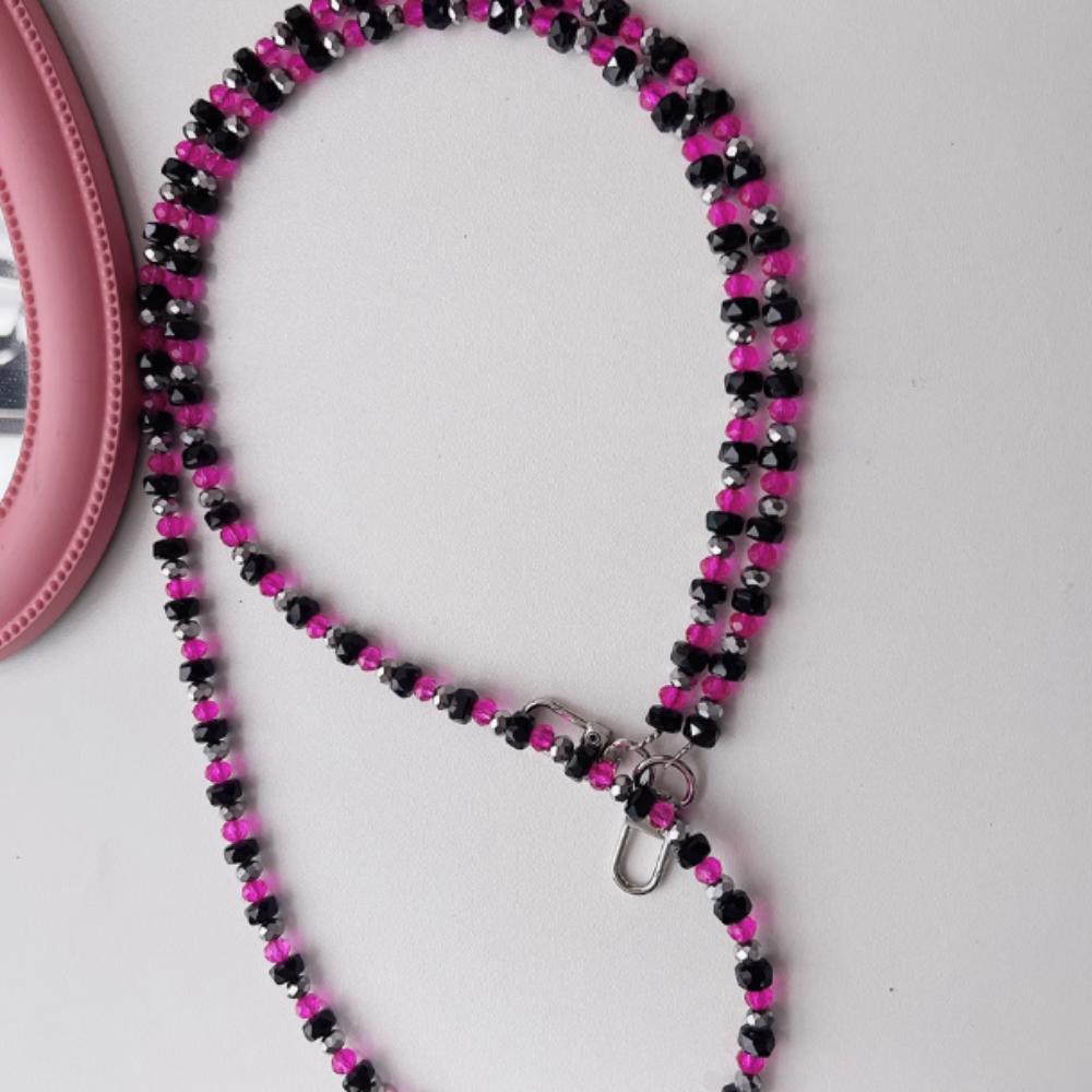 Love Heart Mobile Phone Crossbody Strap Bag Chain Phone Neck Straps  Earphone Case Strap