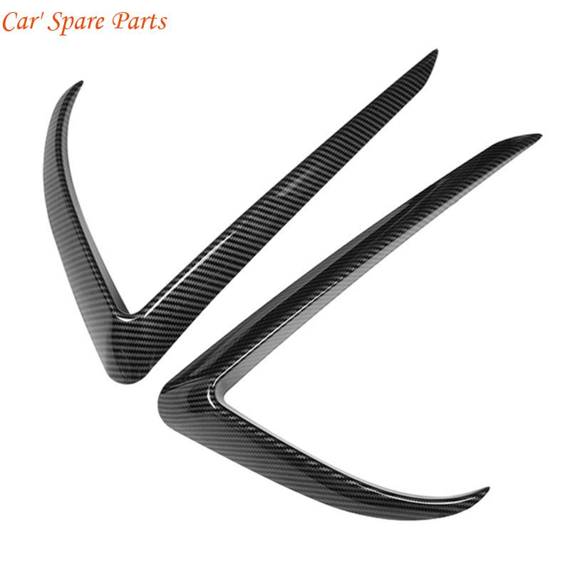 

Y4UA Front Fog Lights Lamp Cover Grille Slats Eyelid Eyebrow Strip Trim For