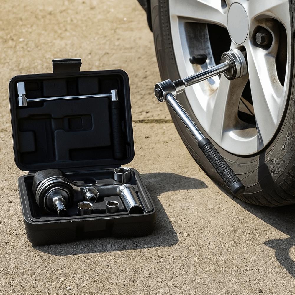 With Socket Tire Nut Remover Chrome Steel Labor-Saving Wrench Tire Disassembly Tool  Tire Change