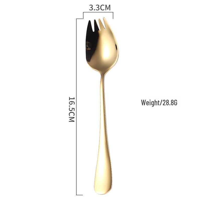 ZISIZ 304 Stainless Steel Iridescent Spoon-Fork Set