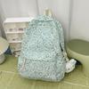 Schoolbag New Japanese Ins Style Literary Floral Schoolbag Women's High Value Fresh and Versatile Backpack Leisure Travel Backpack