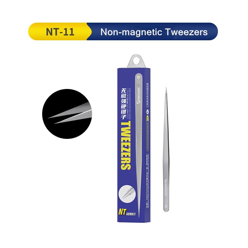 

MECHANIC NT-11 NT-15 NT-k Hard Alloy Tweezers Precision Forceps For SMD BGA SMT Mobile Phones Flying line Repair Hand Tools Sets NT-11