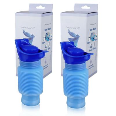 Urinale di Emergenza per Auto da 750ML Portatile da Campeggio Retrattile Toilette Tascabile Mobile