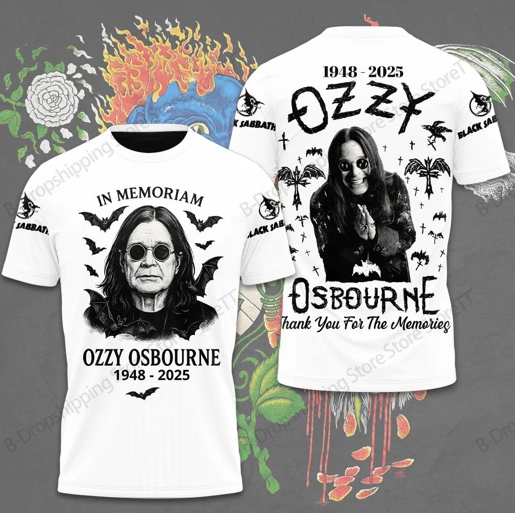 ETST46 Heren T-shirts Vintage Ozzy Osbourne Rock Band 3D Print T-shirt Heren Dames Mode Grote maat Tops T-shirts Zomer Kinderkleding 3XL