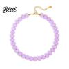 Charmanter Hals Schmuck Klobiger Bunter Perlen Choker Harz Perlen Halskette