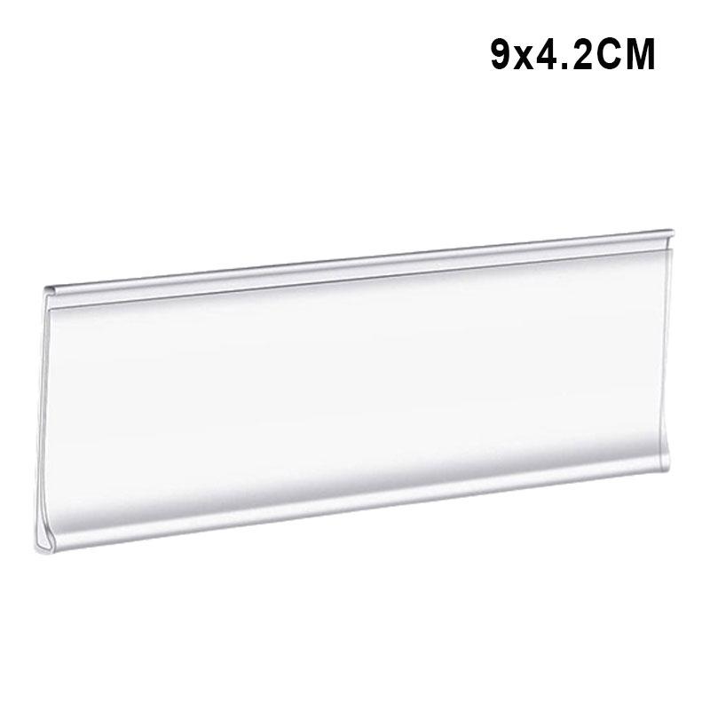 50PCS Self-Adhesive PVC Label Holder Card Slot Supermarket Commodity Identification Empty Transparent Label Price Tag DIY