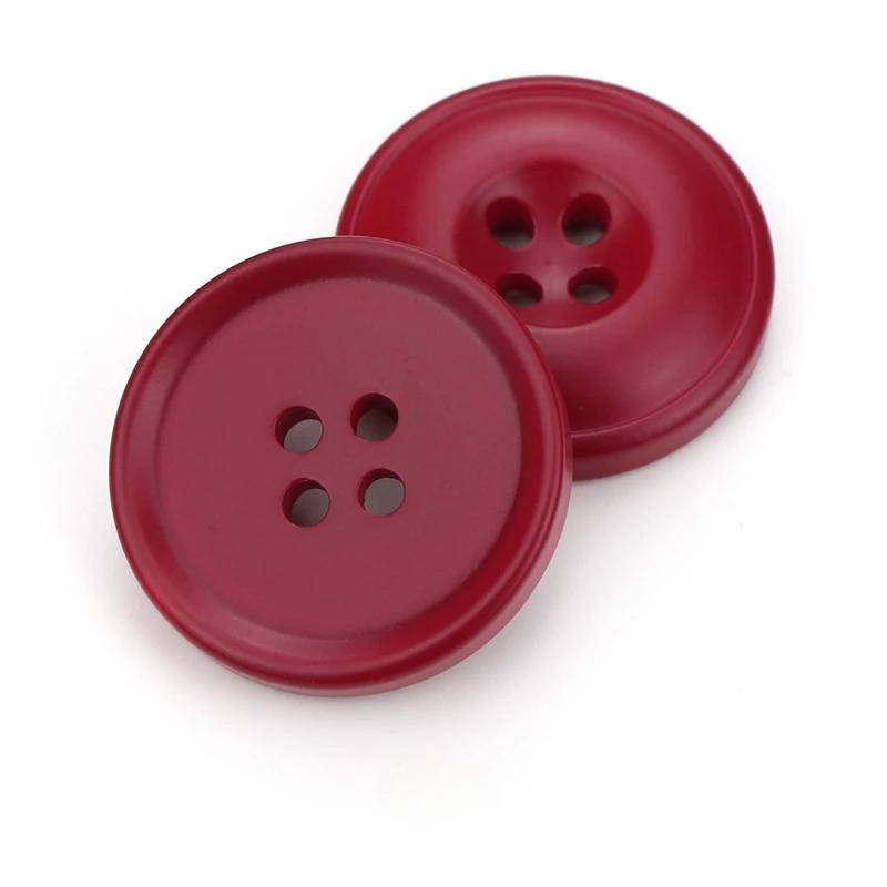 

10 шт. Круглые пуговицы для пальто Красивые пуговицы из смолы с 4 отверстиями Женское пальто Шерстяная ткань Аксессуары для одежды 25mm