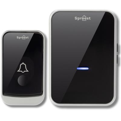 Wireless Doorbell Q193-BS 1T1R Black and Silver