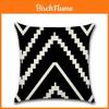 Elegant Black White Geometric Waves Cushion Cover For Home Bed Decoration