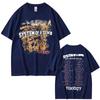 Vintage Rock Band System of A Down Toxicity Tour T Shirts Men's Women Gothic Punk Rock T-shirts Men's Hip Hop Oversized T Shirts