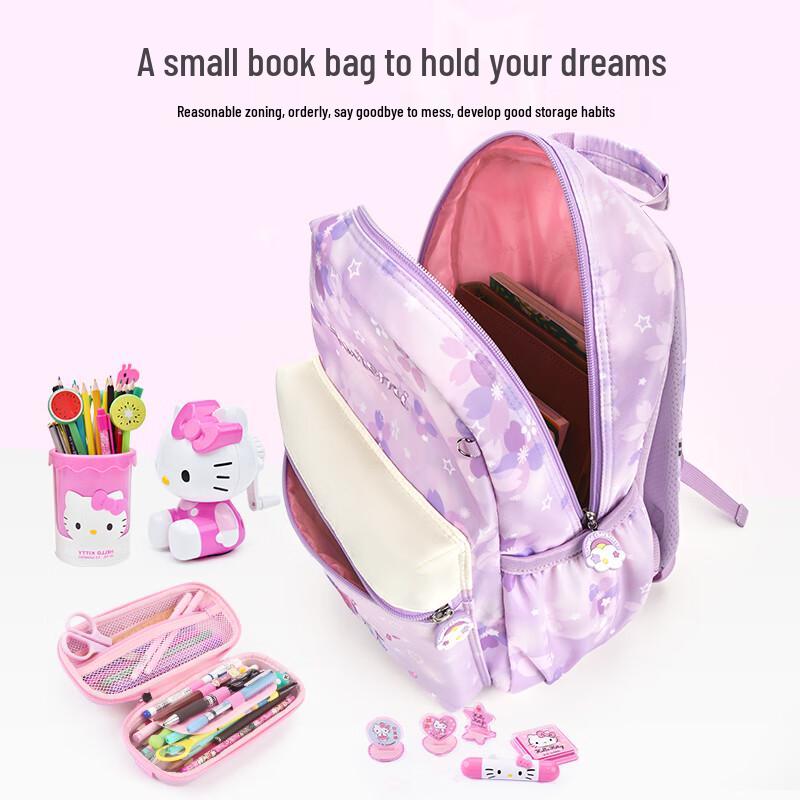 Hello Kitty & Kuromi Girls' School Backpack