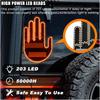 LED Hand Gesture Light For Car, 3 In1 Car Sign Finger Light With Remote Control, Funny Back Window Sign Light Accessories For Cars Trucks, Car