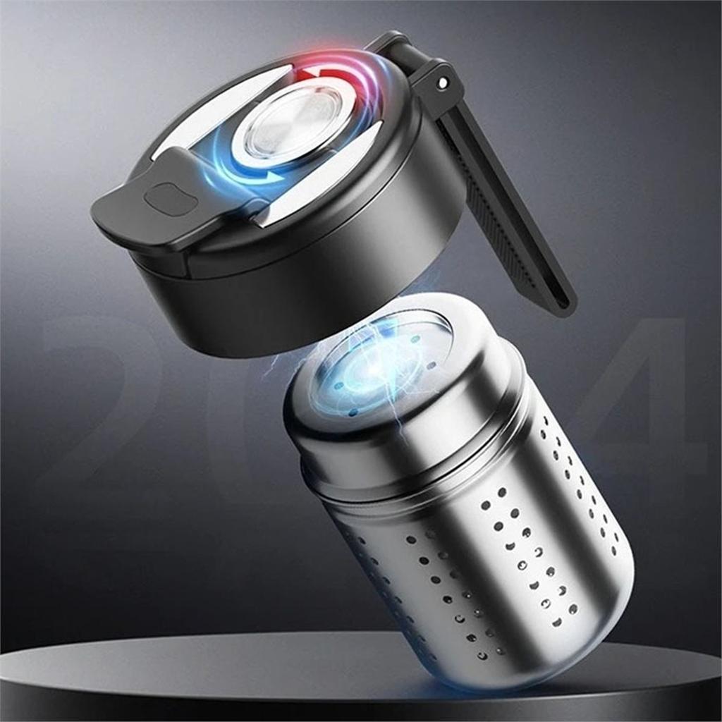 Travel Tea Infuser Cup for Water Bottle with Big Tea Infuser FREE Plastic Drink Bottle Cup for Sport Outdoor 550ml