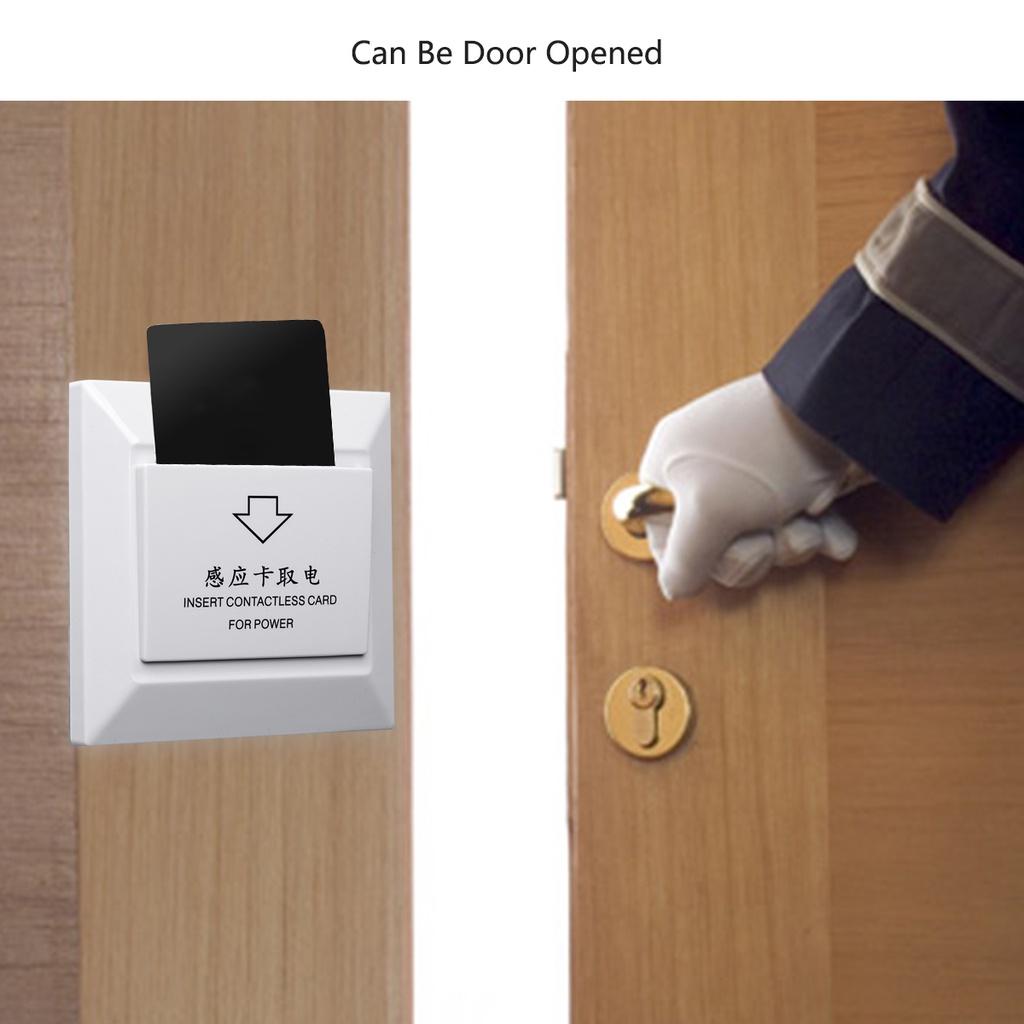 Hotel Energy Saving Switch Rfid Card Smart Induction Hotel Power Switch 40A Timer Delay 6000w 86mm