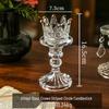 European Transparent Glass Candle Holder - Light Luxury Aromatherapy for Romantic Atmosphere and Home Decor.