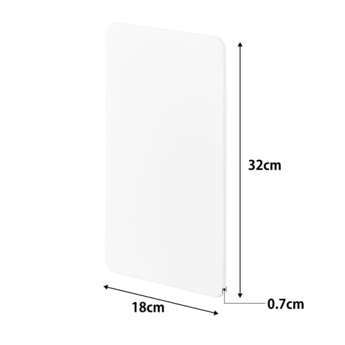 Yamazaki Magnetic Range Guard, 4 Panels, White, Panels: W18 x D0.7 x H32cm (per panel), Tower, Dishwasher Safe, Removable Panels, Oil Splash Guard, 14
