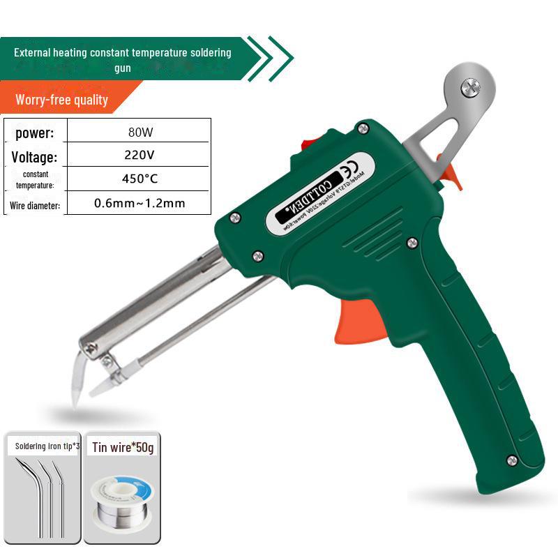 "Cross-Border Handheld Electric Soldering Gun with Automatic Tin Feeding, 60W, for External & Internal Heating"