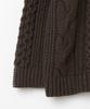 MILLO WOMEN Cable Stitch Pullover Knit [Brown]