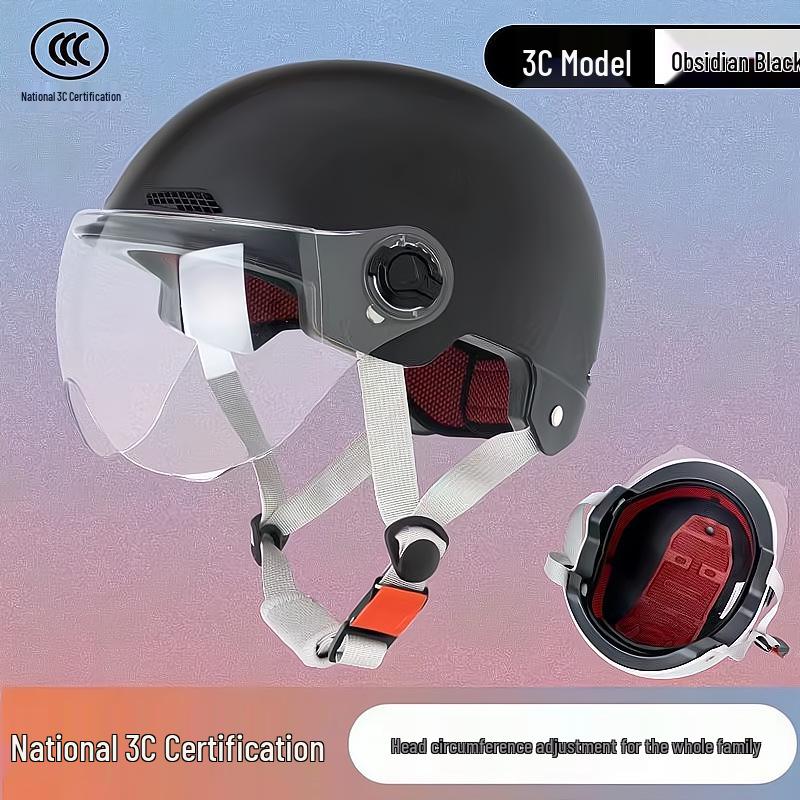 Certified 3C Electric Battery Motorcycle Helmet for All Seasons