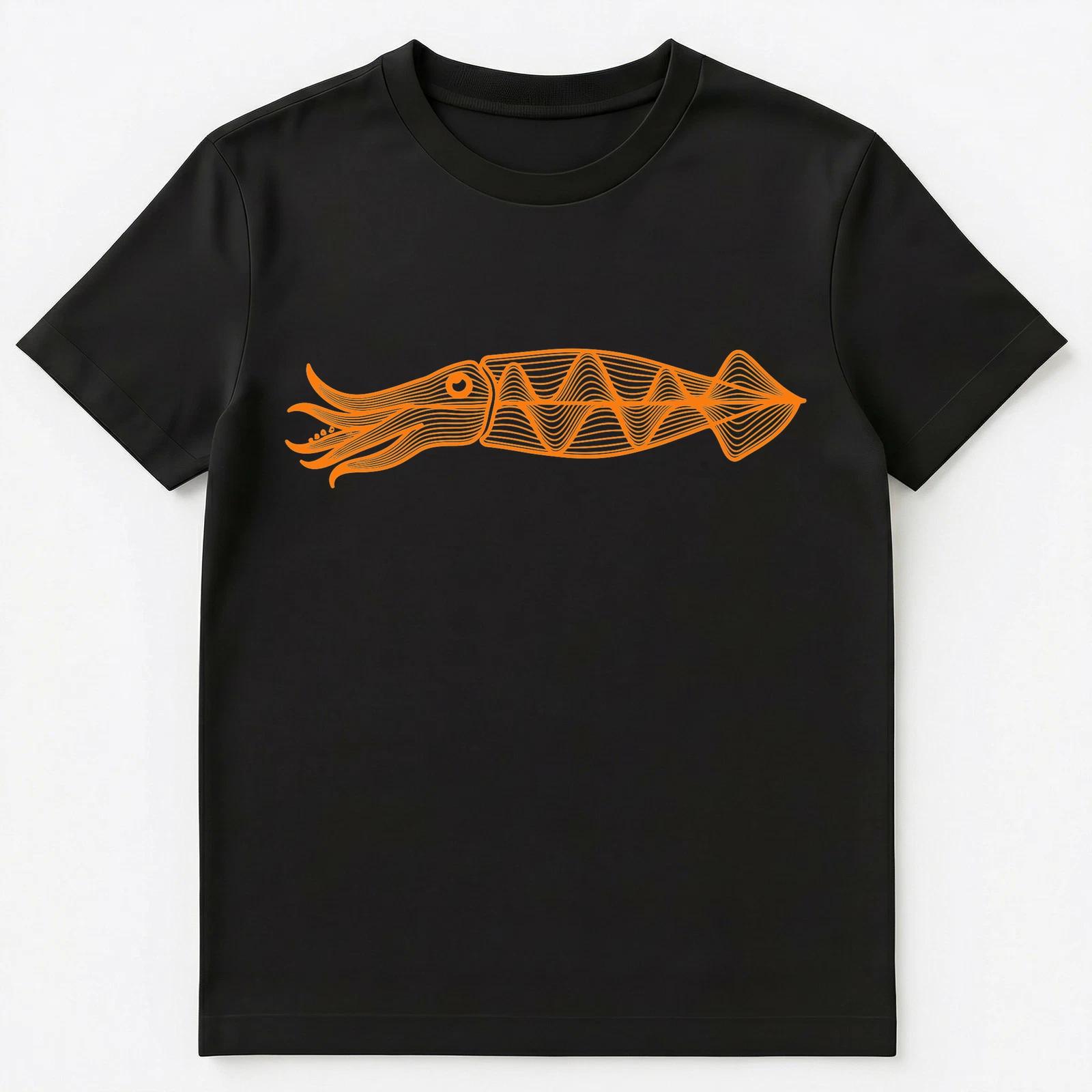 Squid Lover Abstract Cephalopod Ocean Creature Marine Life Unisex T-Shirt M