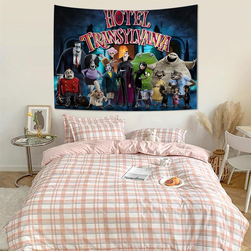 Anime Hotel Transylvania Appeso Arazzo Boemo Arazzi da Parete Boemi Mandala Kawaii Decorazione Stanza