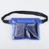 PVC Waterproof Phone Pouch Swimming Beach Rafting Outdoor Sports - Frosted Transparent Triple-Layer Waist Pack