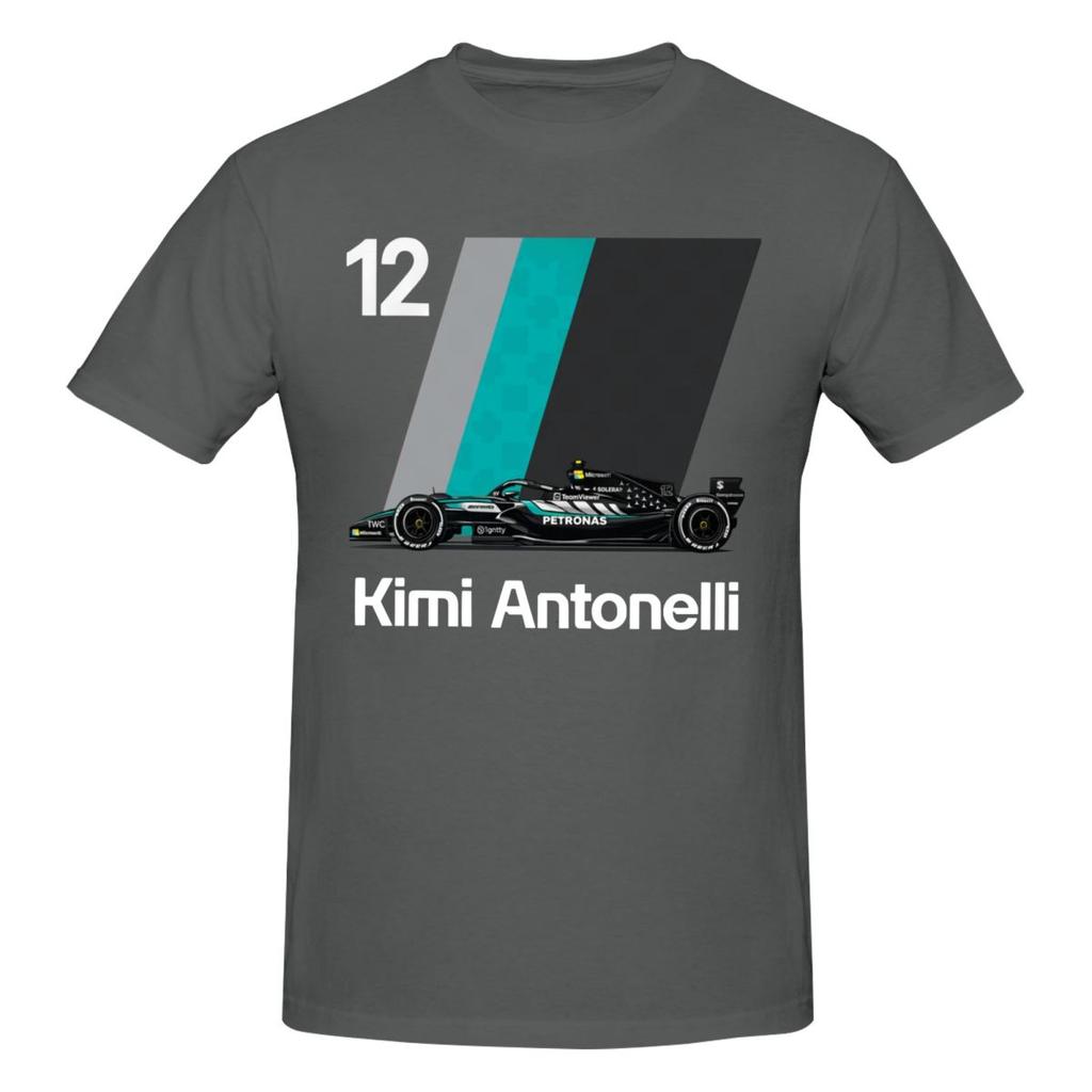 Unisex Koszulka Kierowcy Wyścigowego Kimi Nr 12 Antonelli Niesamowita Streetwear Bawełniane Koszulki