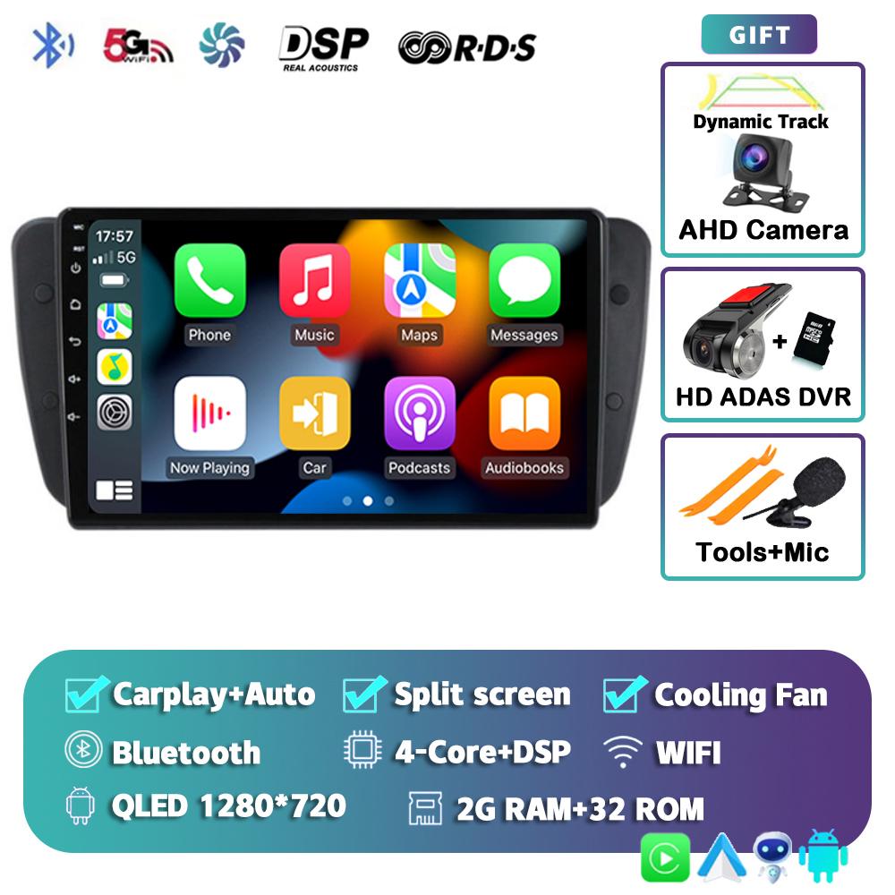 Android 14 Car Radio For Seat Ibiza MK4 6J SportCoupe Ecomotive Cupra 2009 2010 2011 2012 - 2016 Multimedia Video Player Stereo