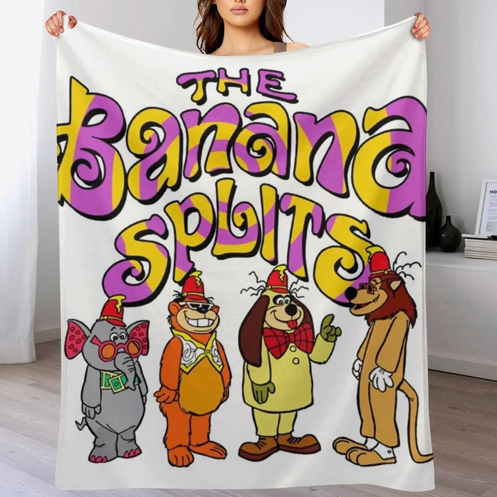 

Retro Animals Cartoon Televison Show Throw Blanket Decorative Soft Throw Blanket for Couch Sofa 102x76cm(40x30in)