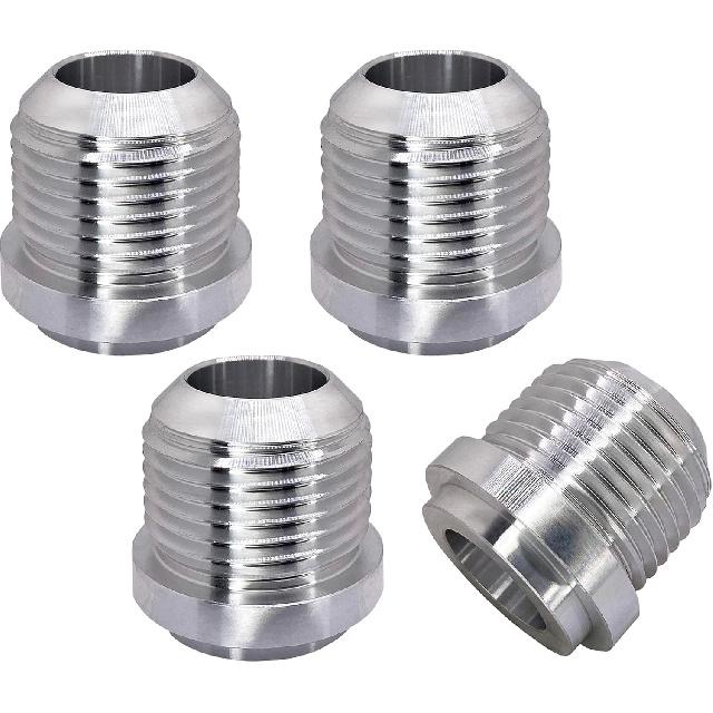 An12, 12 An 12an Male Billet 6061t6 Aluminum Weld On Fitting Bung (4pcs) (12An)