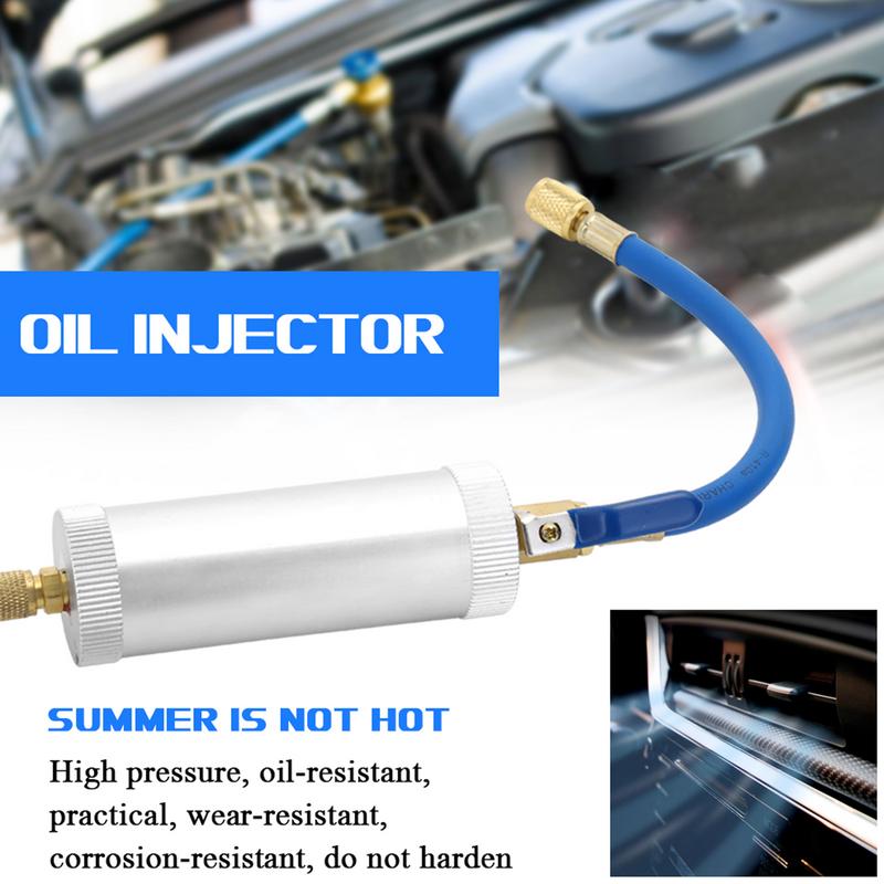 Car Refrigerant Oil Injector Compressor Oil Injector Air Conditioning Car Oil Injector For R12 R134A Car Accessories