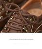 Men's 2023 Genuine Leather Casual Shoes - Trendy, Versatile, Thick Sole, Height Increasing, Anti-slip, Soft Sole, Lace-up
