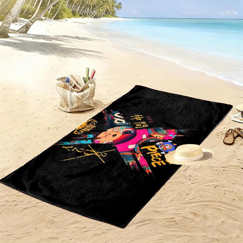 Tony Tony Chopper Print Beach Towel, Large Soft Quick Dry Towel for Beach Camping Swimming