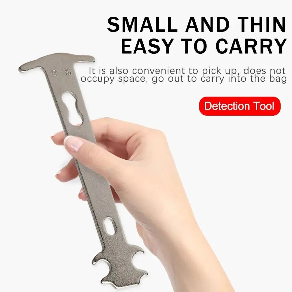 Bicycle Chain Wear Indicator Checker Mountain Road Bike Chains Gauge Measurement Ruler Cycling Replacement Repair Tool