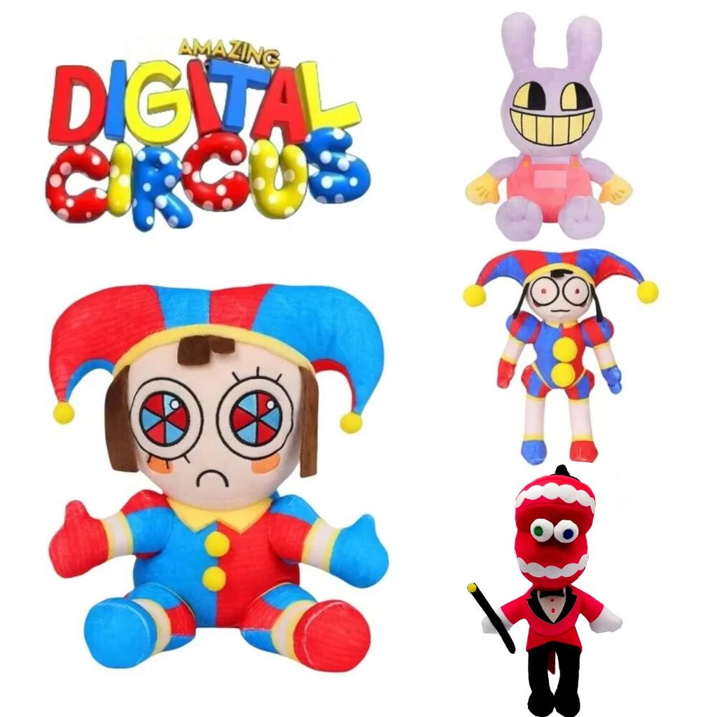 Amazing Digital Circus Pomni Plush Toy Cute Rabbit Clown Stuffed Animal For Kids Christmas Gift