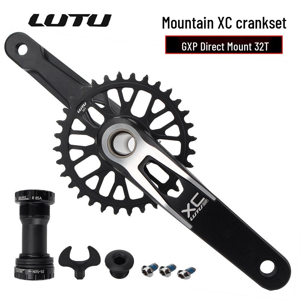 LUTU GXP Mountain Bike Crankset: Hollow Integrated 11/10/12-Speed AM/XC Single Chainring.