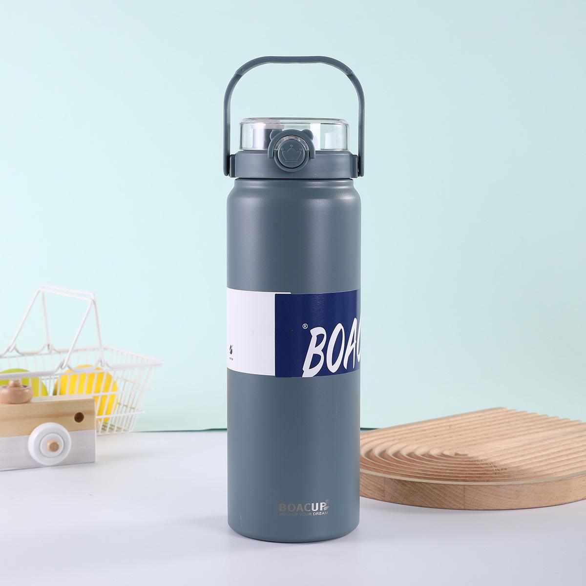Portable Luxury Insulated Water Bottle - Large Capacity, Stylish Design for Outdoor Sports & Students 1200ml