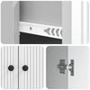 Sideboard High Gloss White 66 x 34.5 x 90 cm Particleboard