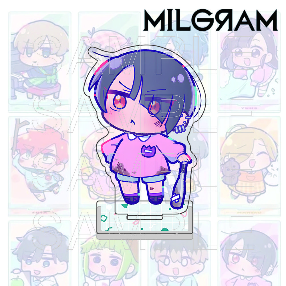 

MILGRAM Acrylic Stand & Keychain, Es Jackalope Esora Mikoto Kindergarten Ver. Figure, Anime Prisoner Daycare Theme Desktop Decor 10 cm