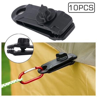 Tent clip Canopy Awning Windproof Fixed Black Camping Tools Spare Parts