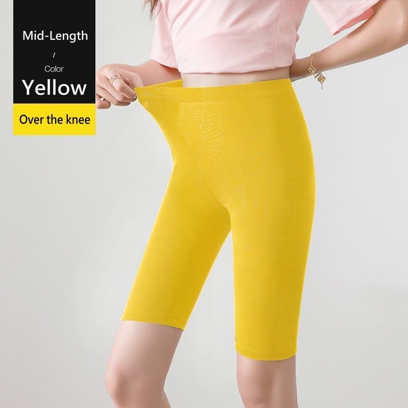 Solid Color Modal Basic Leggings Knee Length Women Sport Legging Calf Length Yoga Pants